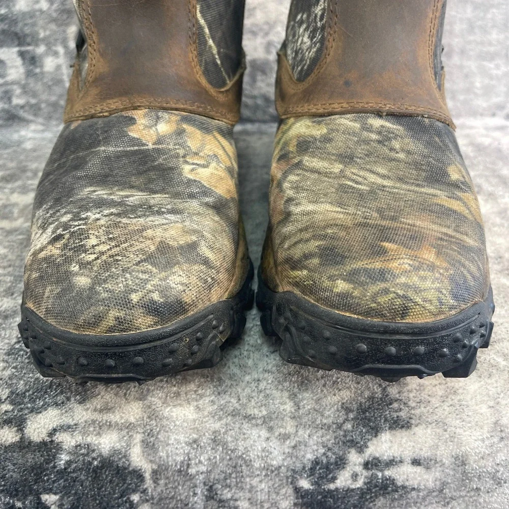 Rocky Mens 9 M Mossy Oak Breakup Country Camo Waterproof Snake Boots